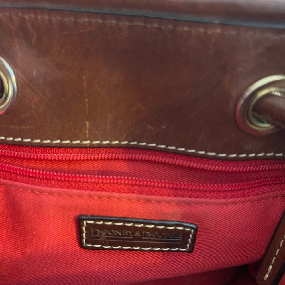 Dooney & Bourke Brown and Tan Shoulder Bag - Picture 6 of 12